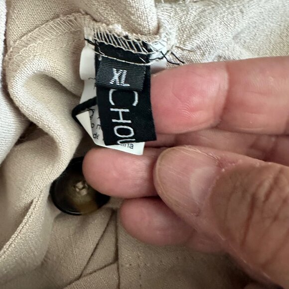 Womens Utcoco Collection Linen Blend Wide-Leg Overalls - Picture 12 of 12